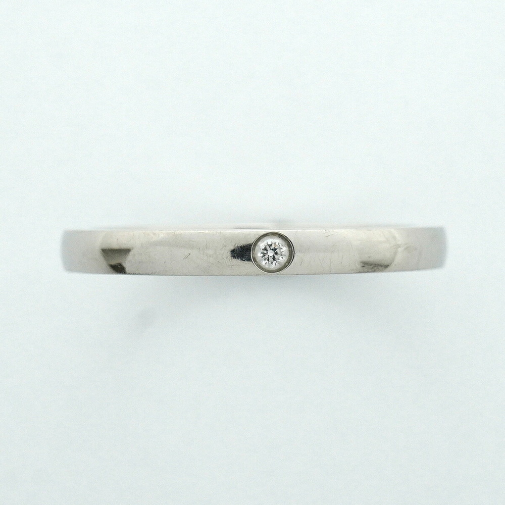 Cartier Classic Ring, 1PD (One Diamond), Pt950 Platinum, Size #53, Ladies' Ring - Picture 2 of 10
